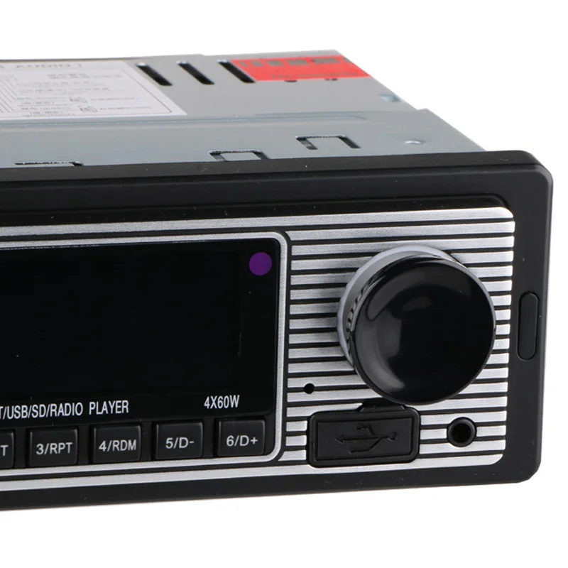 12 V Bluetooth Авто радио плеер 1DIN стерео аудио FM MP3 радиоприемник Поддержка Aux Вход SD USB