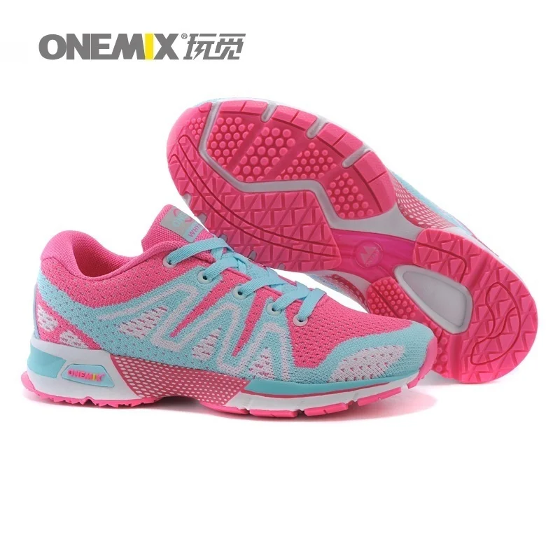 Onemix Для женщин Кроссовки для мужчин работать приятно тканые спортивные