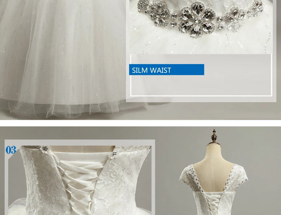 Elegant Cheap Crystal Bridal Dresses Fashion Short Bride Gowns Plus Size Vestido De Noiva ball wedding dresses with sleeve