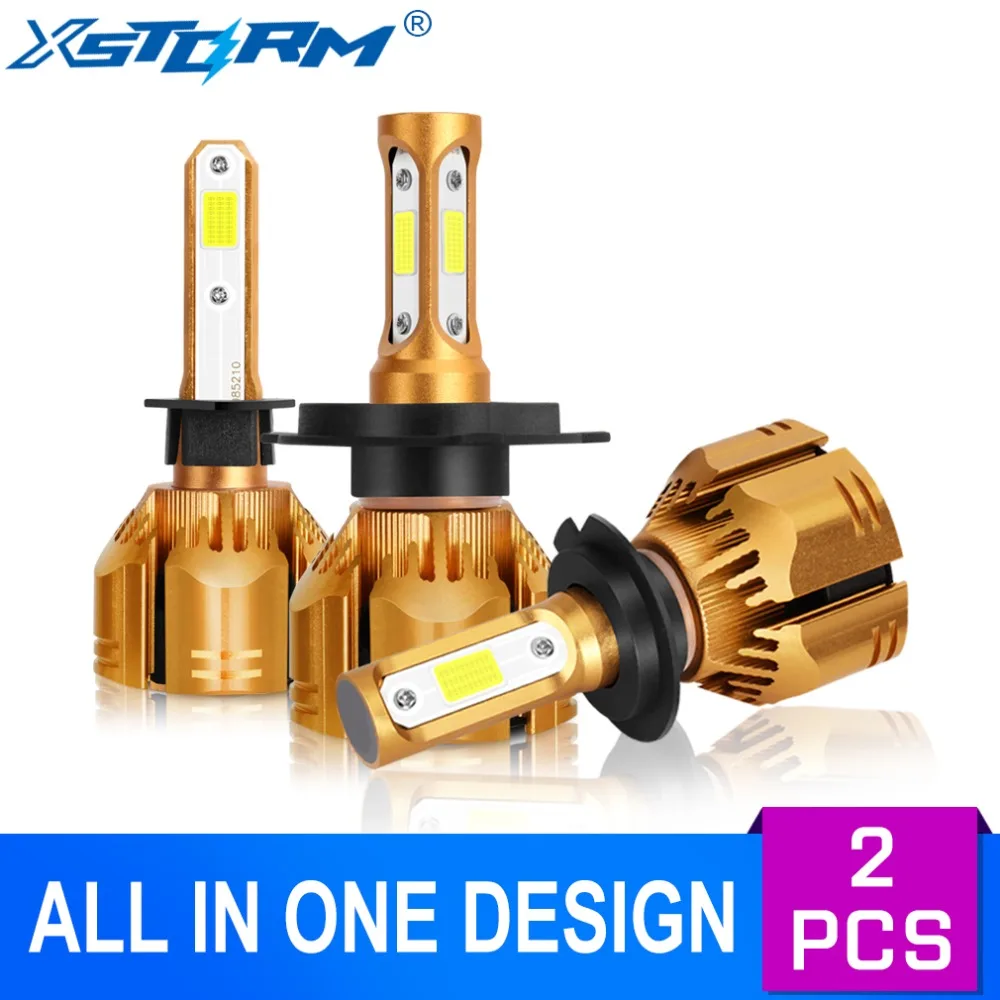 Xstorm фар автомобиля H7 Led H1 H3 H4 H8 H11 светодиодные лампы HB4 HB3 H13 9004 9007 9012 COB 60 Вт 9000LM 6000K