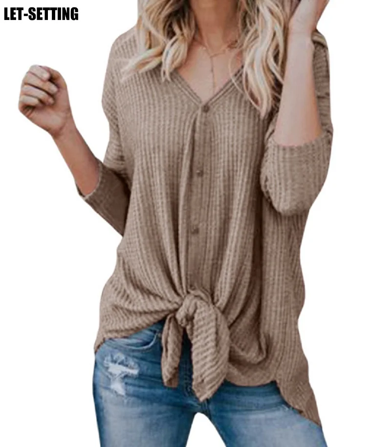 

Новый Модный летний женский джемпер с длинным рукавом и v-образным вырезом, белый, черный, серый, красное вино, хаки, S-2XL