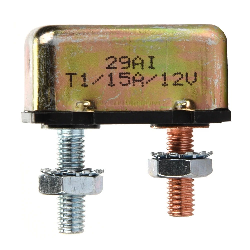 Авто морской 12/24V 10A/15A/20A/25A/30A/40A/50A Универсальный автоматический предохранитель сброс автоматического выключателя с металлическим покрытием - Цвет: Белый
