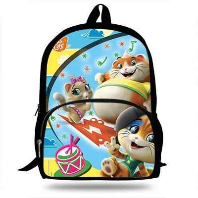 d8444 Милый мультфильм 44 Товары для кошек школьный школьные для мальчиков для девочек с модным принтом рюкзак детей студентов - Цвет: d8444