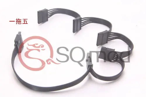 15Pin SATA male к 1/2/3/4/5 портам female компьютерный жесткий диск кабель HDD клетка caddy Power