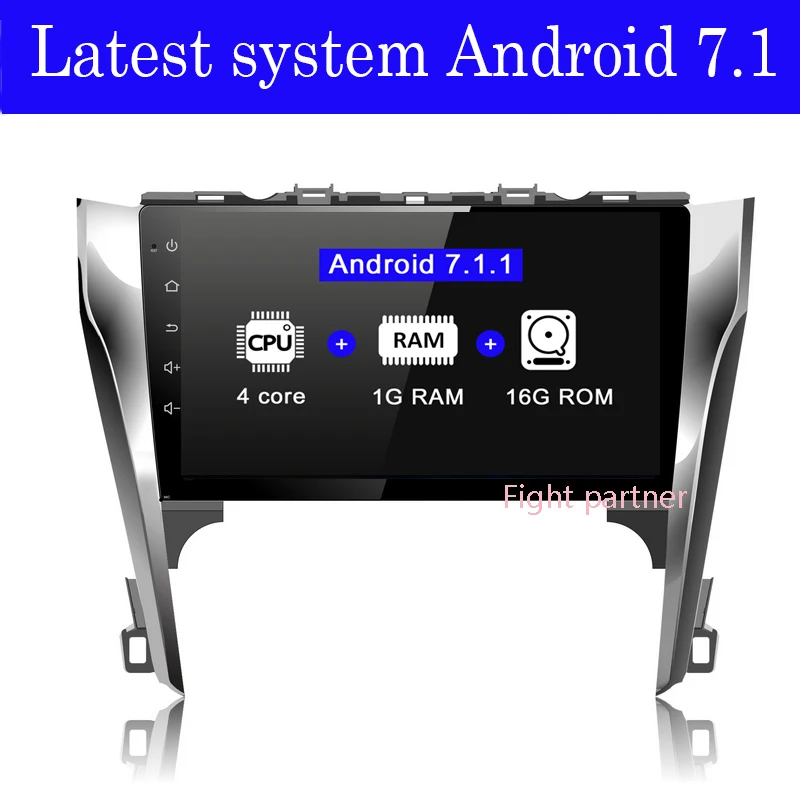 Android 7 1 четырехъядерный 10 дюймовый автомобильный DVD для 2012 toyota Camry радио навигация