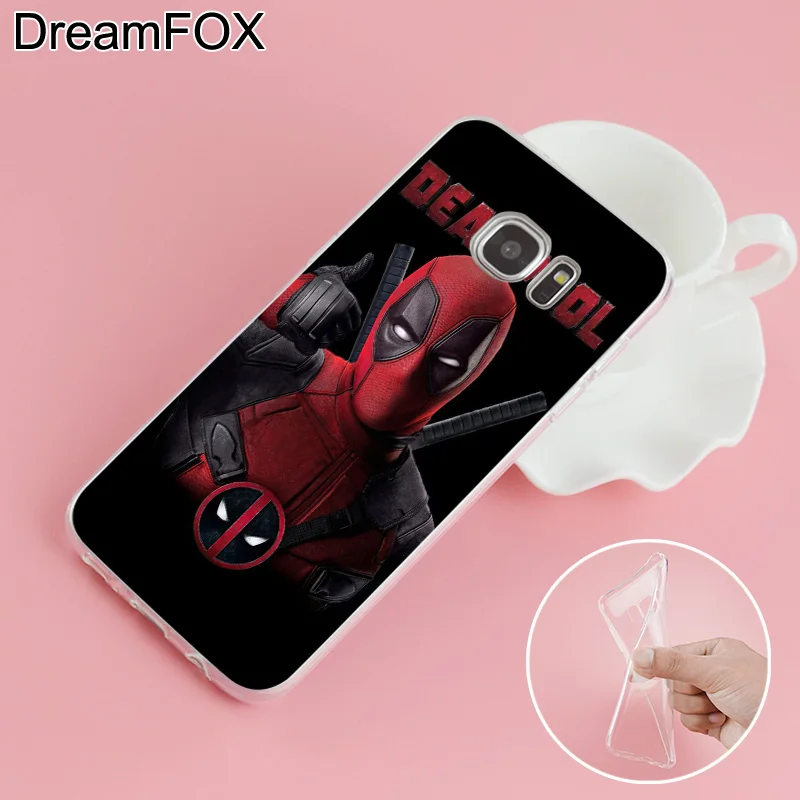 DREAMFOX L143 Дэдпул Мягкий ТПУ силиконовый чехол для samsung Galaxy S5 S6 S7 S8 S9 S10 S11 5G S11E S10E Lite Edge