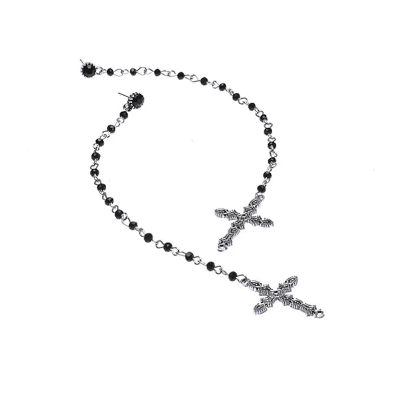 Женские Модные готические висячие серьги в стиле панк винтажные длинные