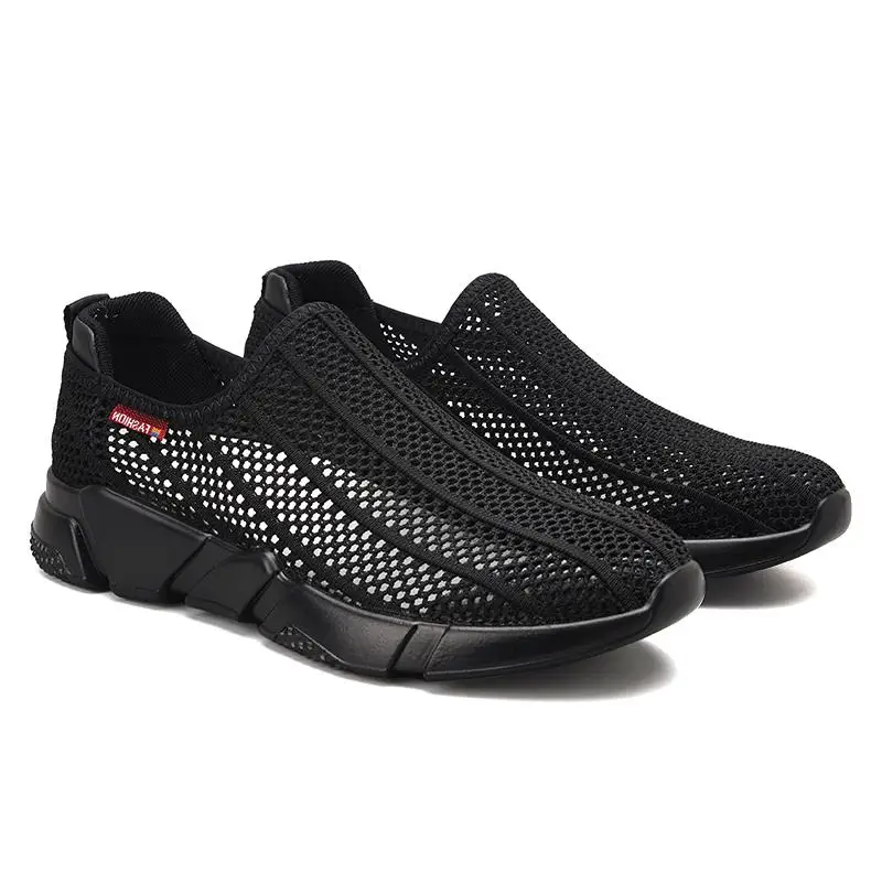 Mesh Summer Slip-on Mens Casual Shoes Basic Lightweight Male Breathable Flats | Обувь