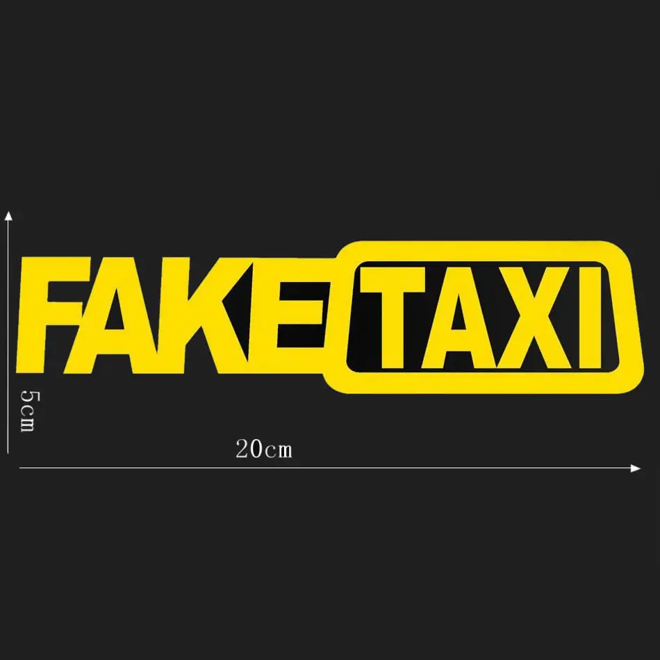 (2 шт./лот) 20x5 см универсальная наклейка на машину из искусственного такси