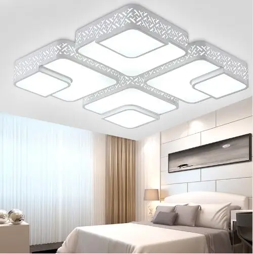 Modern LED acrylic ceiling light luminaire home lighting lamp living room bedroom kitchen 110-220V Dimmable | Освещение
