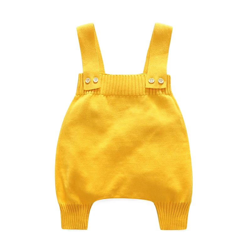 Детский хлопковый комбинезон с подтяжками весенний трикотажный для маленьких