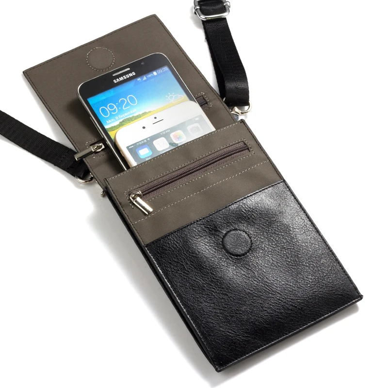 universal mobile phone pouch for samsung iphone xiaomi huawei sony asus smartphone men women small shoulder bag travel pouch free global shipping