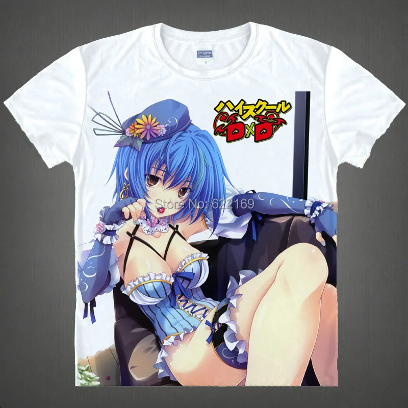 Японская футболка для старшей школы DxD из аниме Issei Hyodo хлопок Rias Gremory рубашка