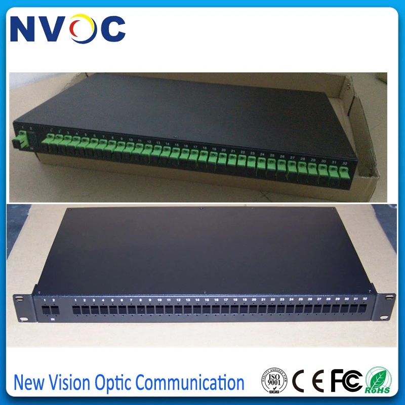 Бесплатная доставка 19 дюймов 1U RackMount 2*16 PLC стойка (включая сплиттер ABS коробка 2 0 мм