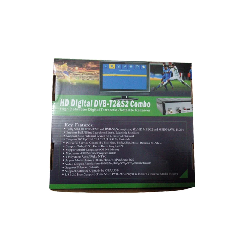 Full HD DVB-S2 DVB-T2 Цифрового Вещания Видео Спутниковый Ресивер Комплект Совместим с