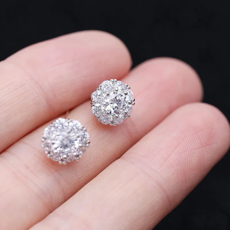 Vicney 2019 New design stud earrings AAA Zircon Crystal earings novel Rotatable earring For Women jewelry high quality gifts | Украшения и