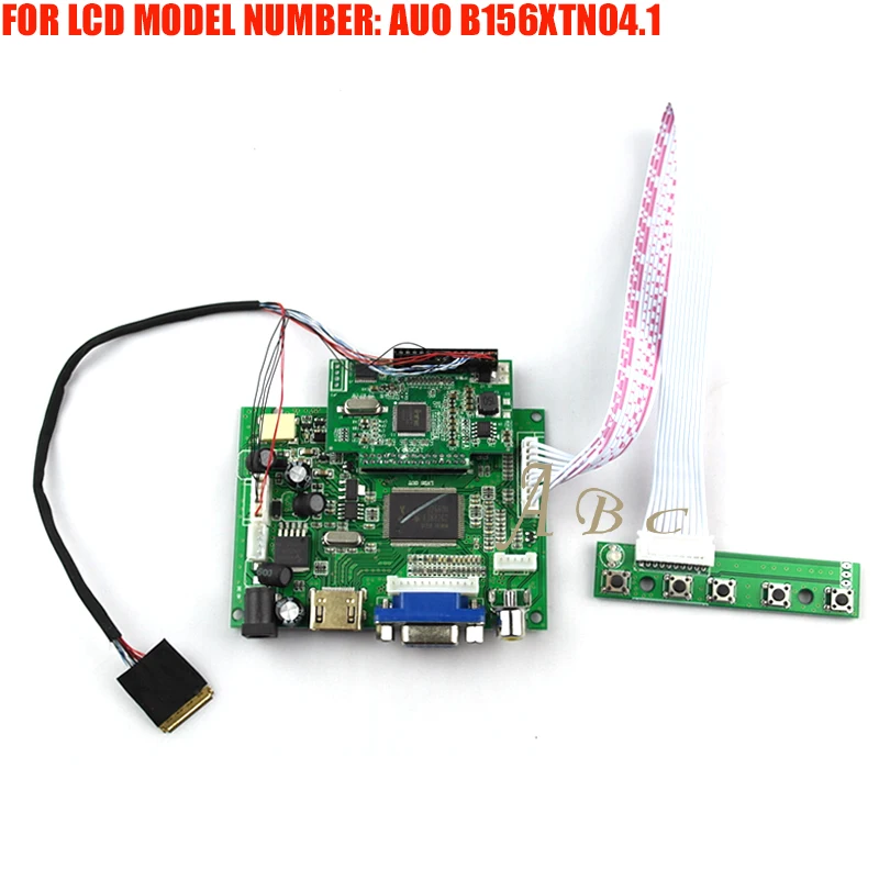 HDMI VGA 2AV LVDS Controller Board Module DIY Kit for AUO B156XTN04.1 15.6&quot 1366X768 30Pin EDP 1 Lane LED TFT LCD Display Panel |