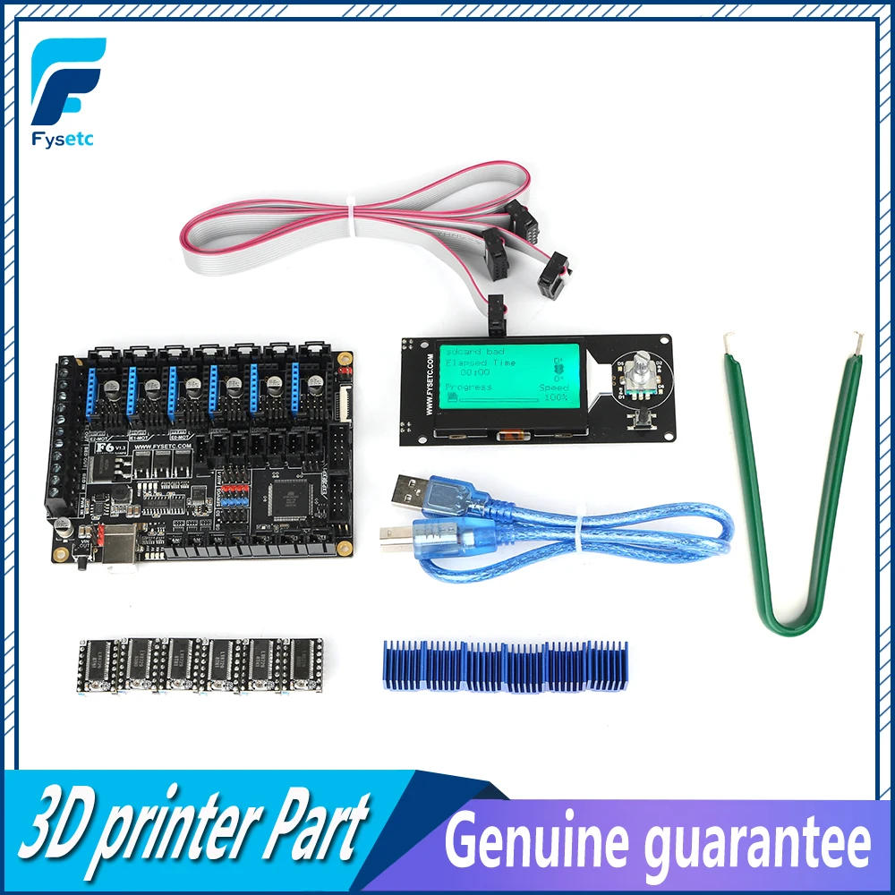   3D  FYSETC F6 V1.3  + MINI12864 -  12864  + 6 . LV8729   