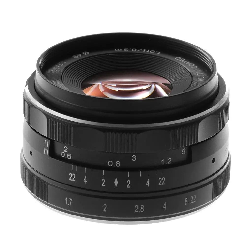 Объектив с большой диафрагмой ручной фокус MF Prime 35 мм F1.7 для FujiFilm FX камеры A2 X A1 E2 E2S