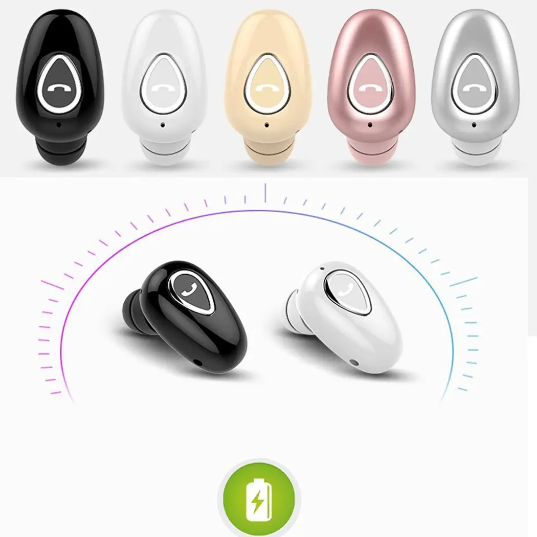 Спортивные Bluetooth V4.1 наушники гарнитура TWS беспроводные Blutooth игровая