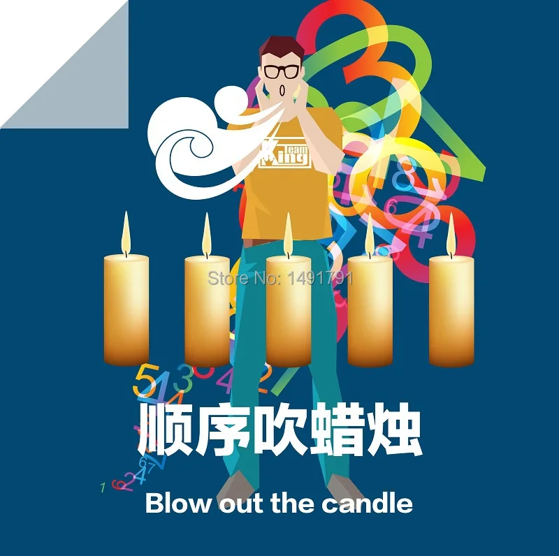 Светильник вверх или пять свечей реквизит для реальной жизни комнаты эвакуации