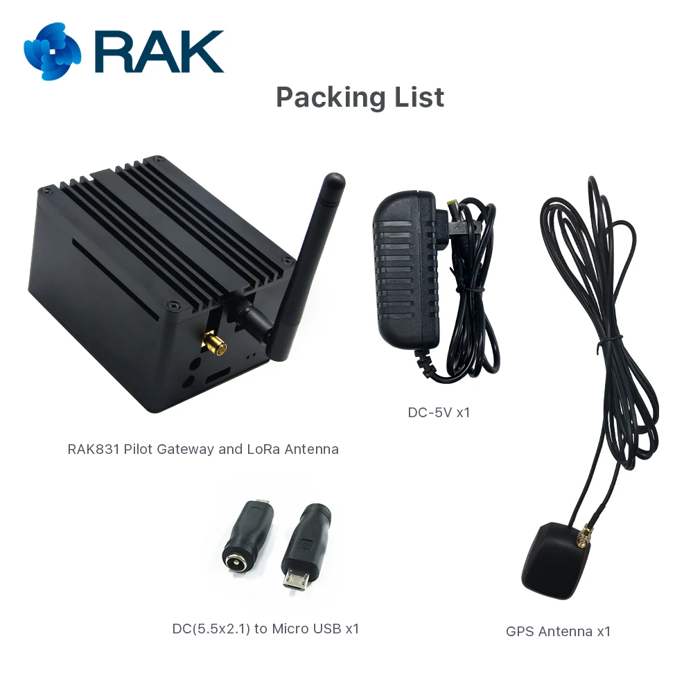 RAK831 Pilot Gateway SX1301 + Raspberry Pi3 gps с полным корпусом для демонстрации | Электроника