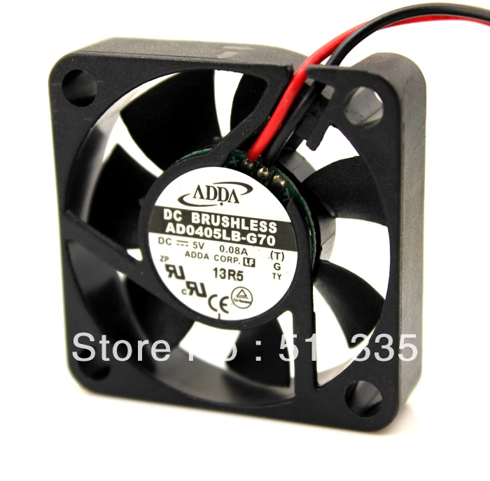 Для вентилятора ADDA AD0405MB G70 40X40X10MM 4 см 40 мм 4010 шарикоподшипник 5В 4800 об/мин|fan