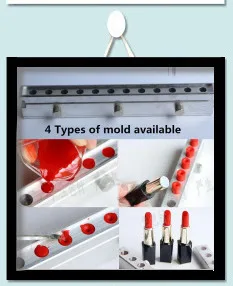 9pcs/ Set 12.1 Mm Silica Gel Mould Sincone Lipstick Making Tools Empty Bottle DIY Homemade Mold