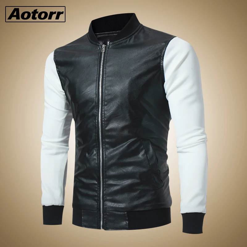 Мужские искусственная ( ый) куртки в стиле пэчворк пальто Осень Зима