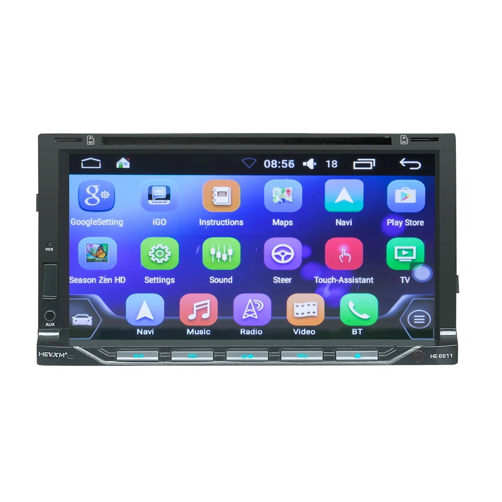 HEVXM 6611 Android 7 дюймов Автомобильный DVD навигационный плеер автомобильное радио