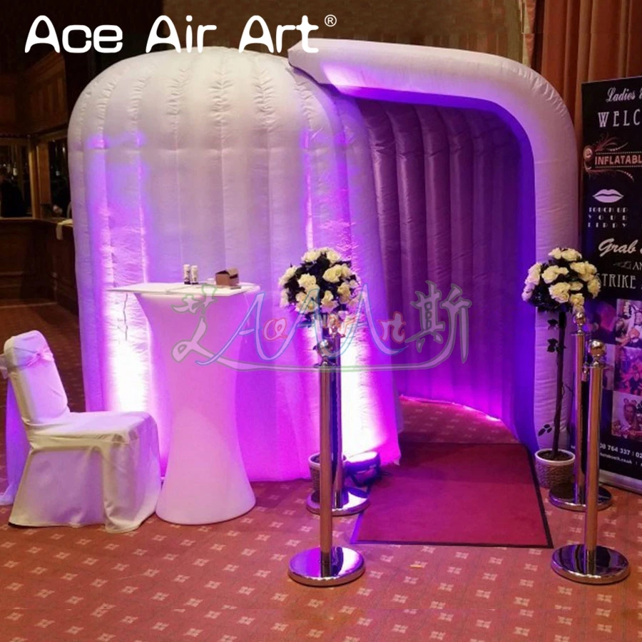 Портативный надувной купол photo booth igloo форма селфи фото фон Забавный клуб стенд