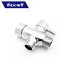 WASOURLF вентили для заполнения туалета Трехходовой распределитель воды ванной латунный хромированный клапан стандарт Северной Америки Бесплатная доставка