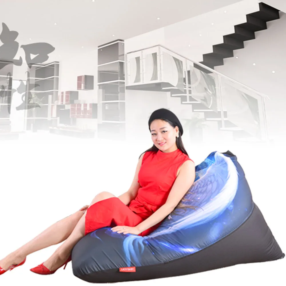 LEVMOON Beanbag кресло для дивана голубое сиденье ангела Zac комфортная сумка кровати без