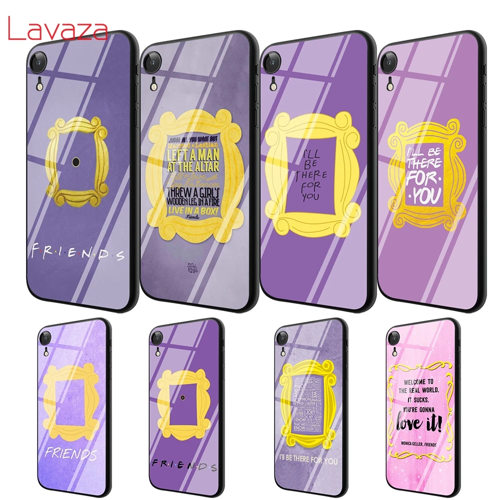 Lavaza T29 друзья ТВ серии дверь закаленное стекло ТПУ чехол для iPhone 6 6S 7 8 Plus 5 5S SE XR X XS 11