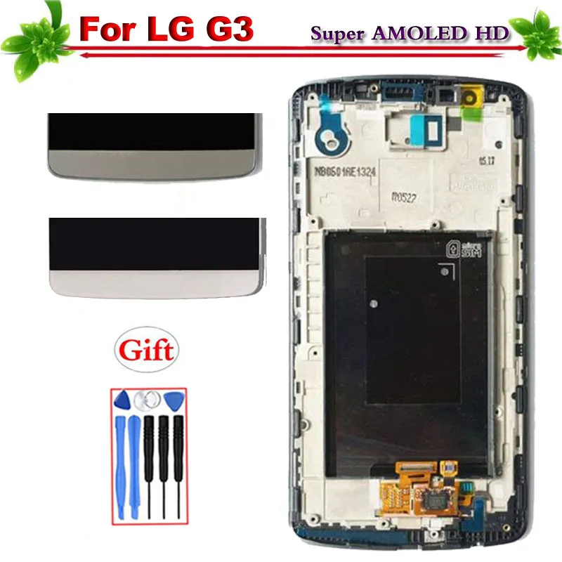 5 &quotSuper Amoled для LG G3 D850 D851 D855 ЖК дисплей Дисплей с рамкой Сенсорный экран дигитайзер
