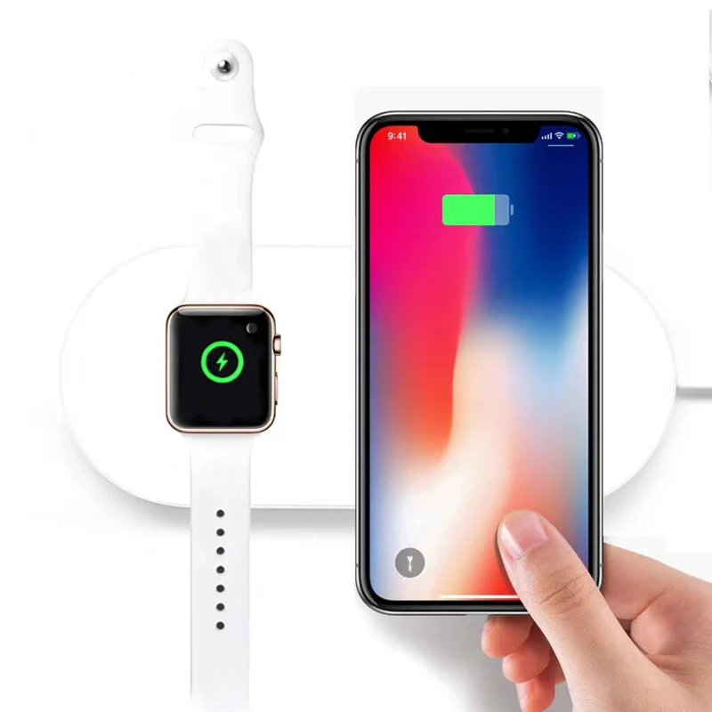 Очень удобное Беспроводное зарядное устройство Qi для apple watch iwatch серии 2 3 iphone X 8 plus