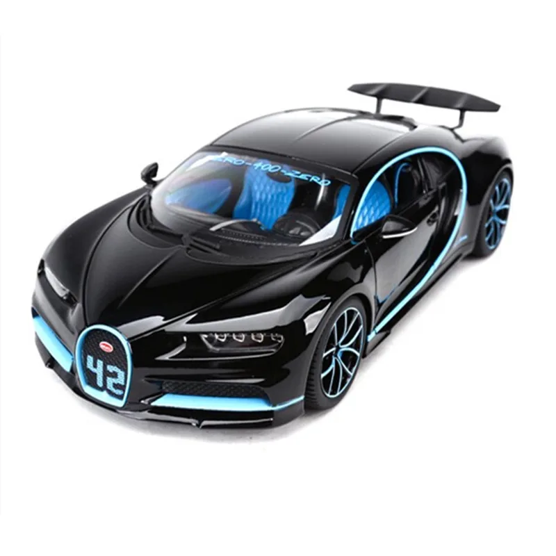 Bburago 1:18 Bugatti Chiron черная литая под давлением модель гоночный автомобиль