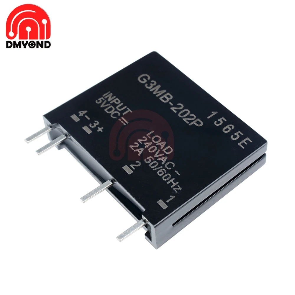 G3MB 202P DC AC 5V плата релейного модуля PCB SSR In Out 240V 2A твердотельное релейное модульное