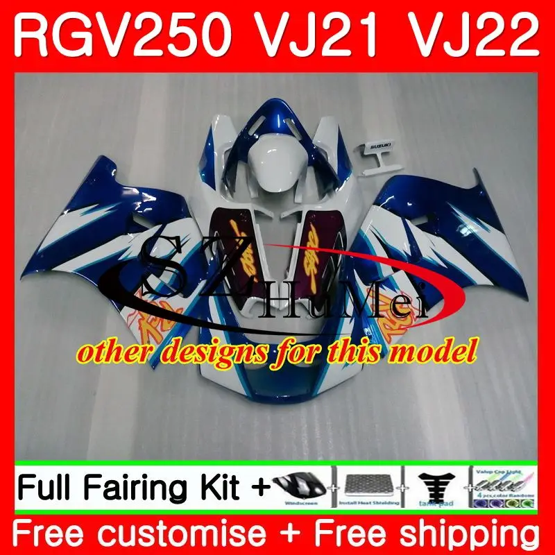 Боди для SUZUKI VJ21 RGV250 88 89 90 91 92 93 желтый красный 101SH.7 RGV 250 VJ22 1988 1989 1990 1991 1992 1993