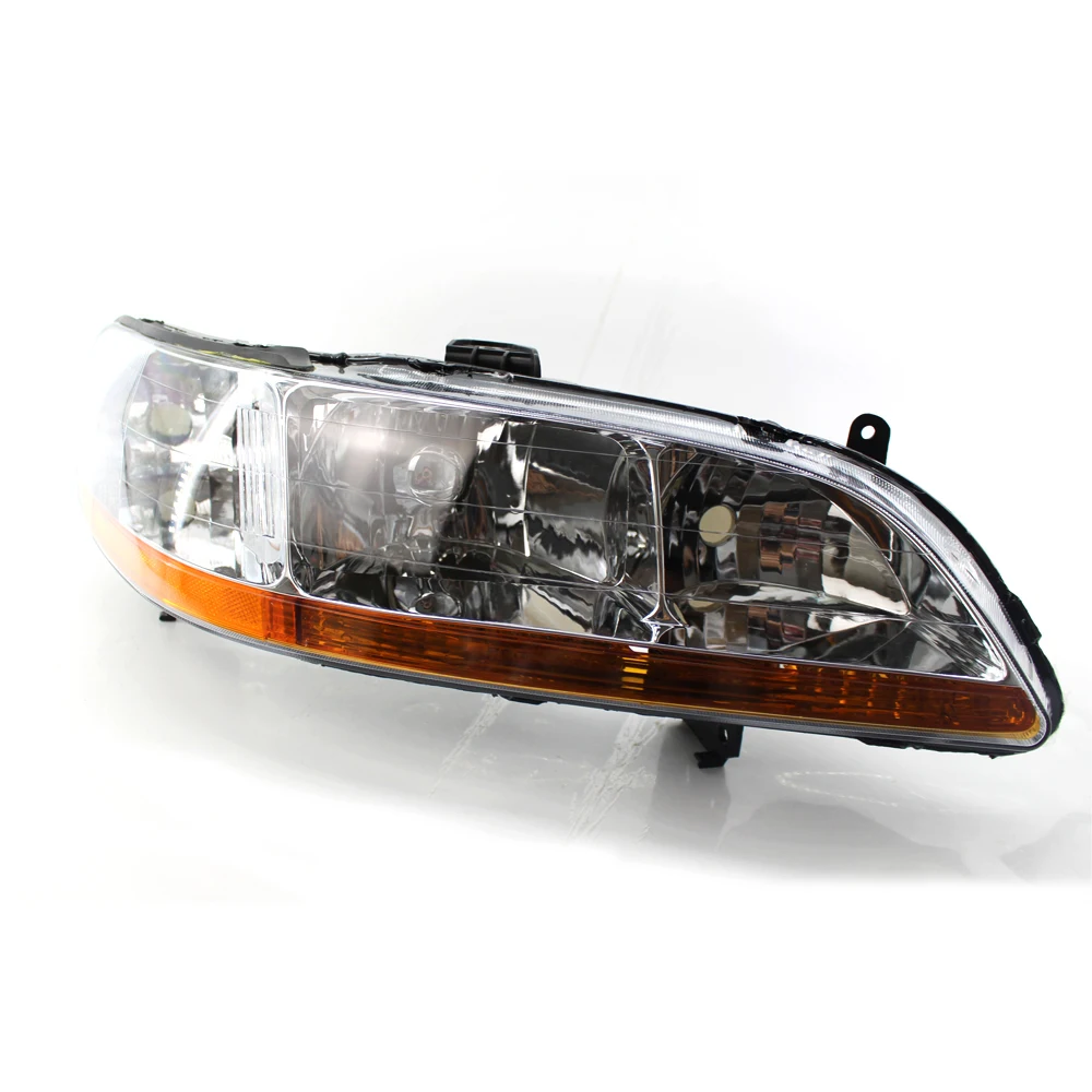 Для 98 02 Honda Accord 2/4dr JDM хромированные передние алмазные фары левый + правый|Гоночные