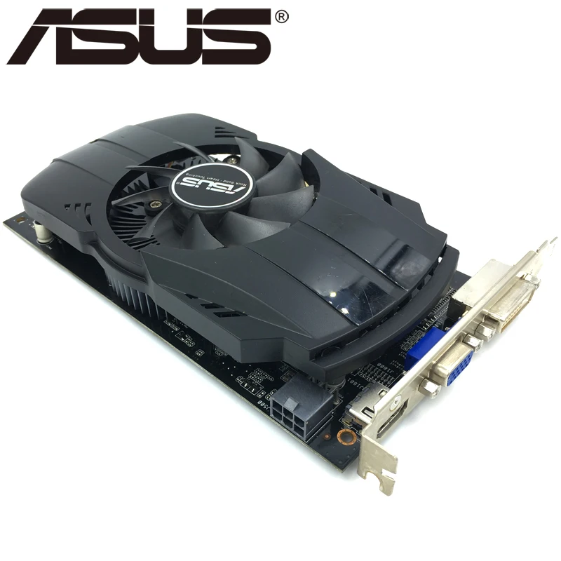 Видеокарта ASUS HD 7770 1 ГБ 750 бит GDDR5 графические карты для ATI Radeon HD7770 VGA б/у эквивалент