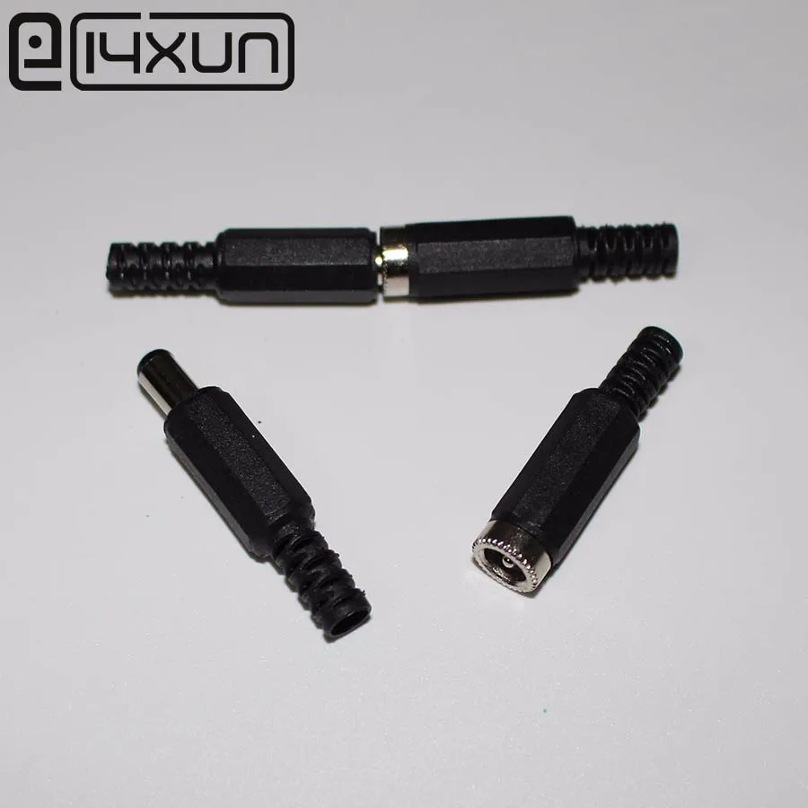 EClyxun 10 Набор = 20 шт. 5 5*2 1/5 5x2 1 мм разъем питания постоянного тока + штекер