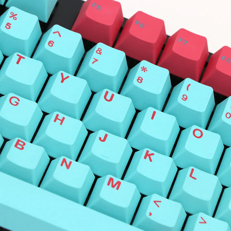 BGKP Miami Doubleshot PBT Keycaps верхняя боковая печать 108 клавиш 87Key 61Key для Cherry MX переключатели