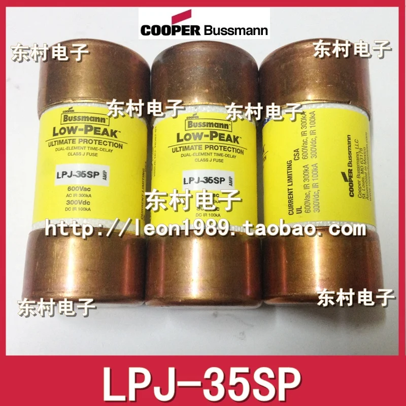 

[SA] US imports fuse BUSSMANN LOW-PEAK fuse LPJ-35SP 35A 600V-10PCS/LOT