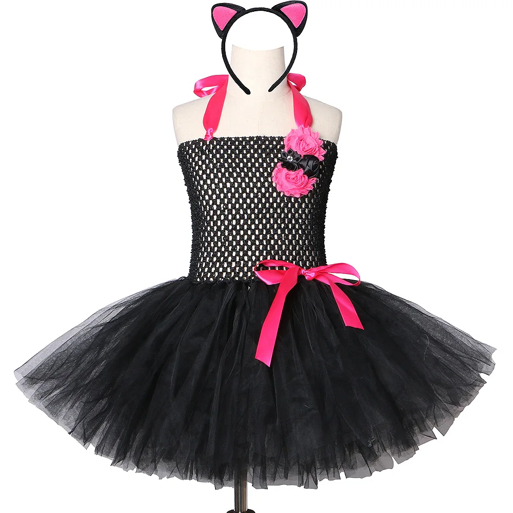

Christmas Mouse/ Frog/ Cat Tutu Dress Gray/Pink/Green Birthday Party Cartoon Tutu Dresses Purim Day Pet Costume Kids Halloween