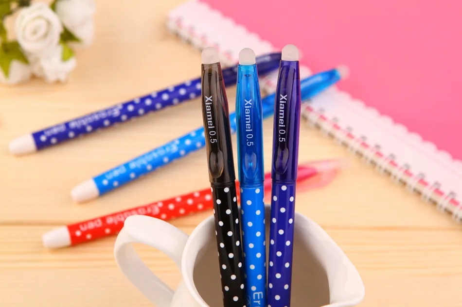 Новые шариковые ручки для офиса и студентов стираемые милые офисные школьные