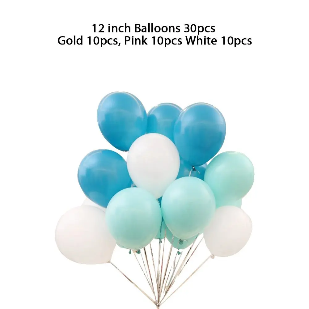 Комплект украшений на первый день рождения для мальчиков и девочек синие флаги с