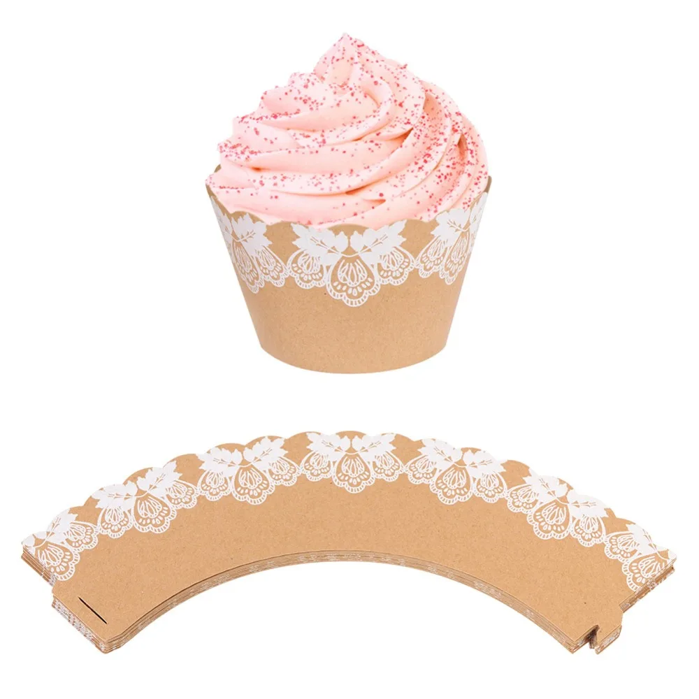 OurWarm 12Pcs Wedding Cupcake Wrapper Cake Topper Love Just Married Flag for Birthday Party Decorations | Дом и сад