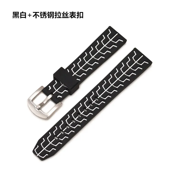 black and white NEW arrival silicon Watchband Bracelet Strap for SUUNTO 9 Suunto 9 Brao Suunto D5 Suunto spartan Sport Wrist HR Baro - Цвет: black and white