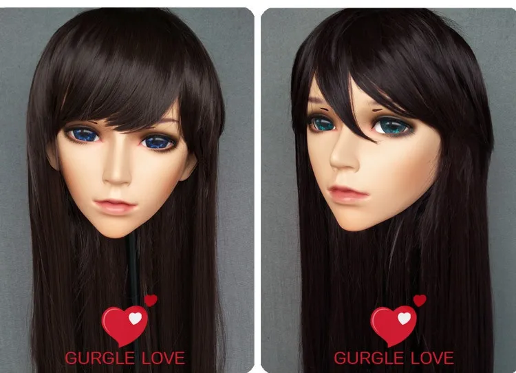 

(NEW-07) Handmade Female Male Resin Crossdress Pretty Girl BJD Masks Japanese Anime Cosplay Kigurumi Mask